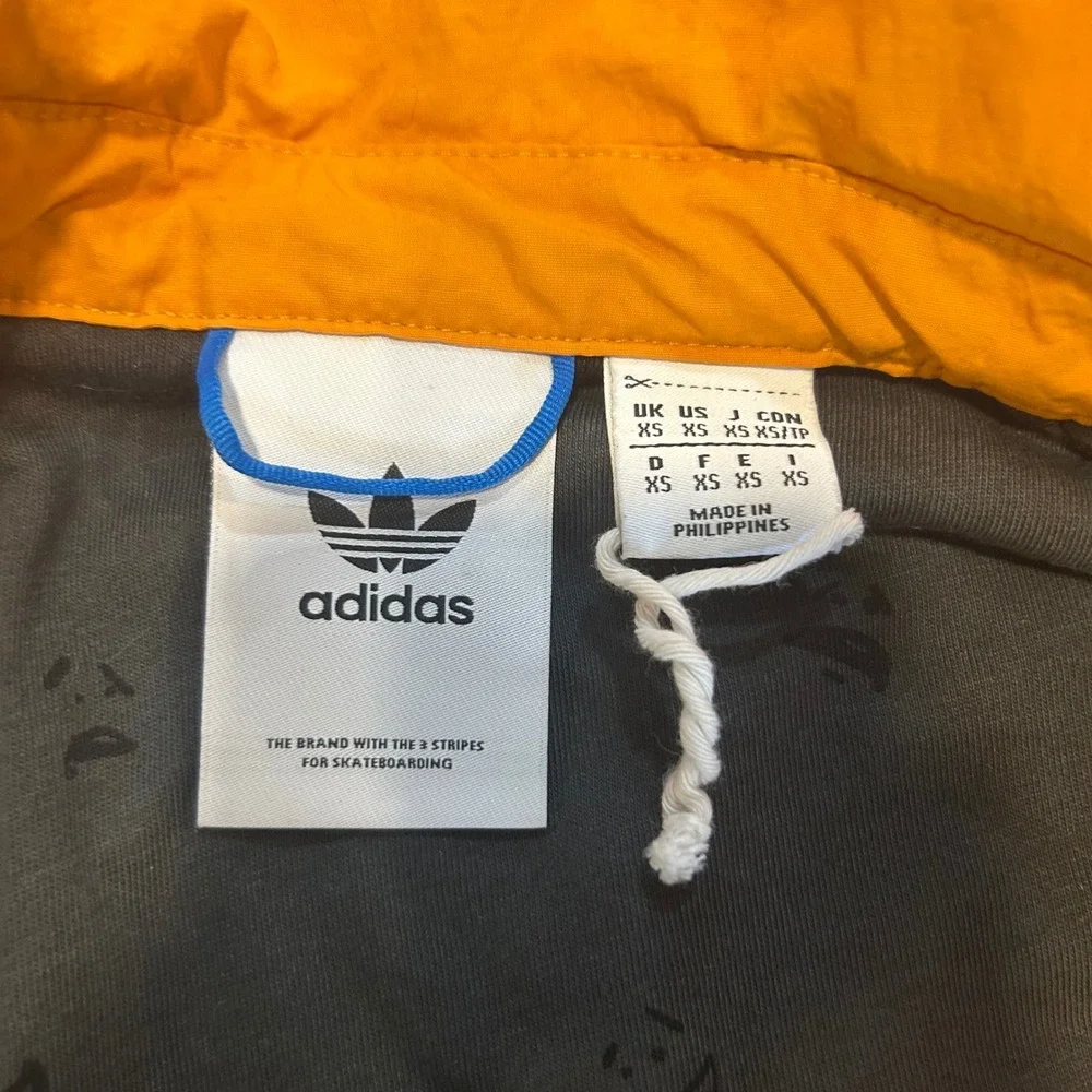 Adidas Skateboarding Jacket Men XS Orange Mark‎ Gonzales Shmoo Windbreaker